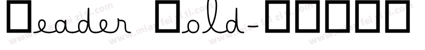 Reader Bold字体转换